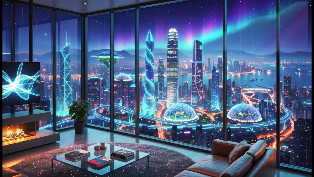 3 Hours of Relaxing Futuristic Jazz 🌌 Smooth Ambient Music for Focus, Work & Late-Night Vibes