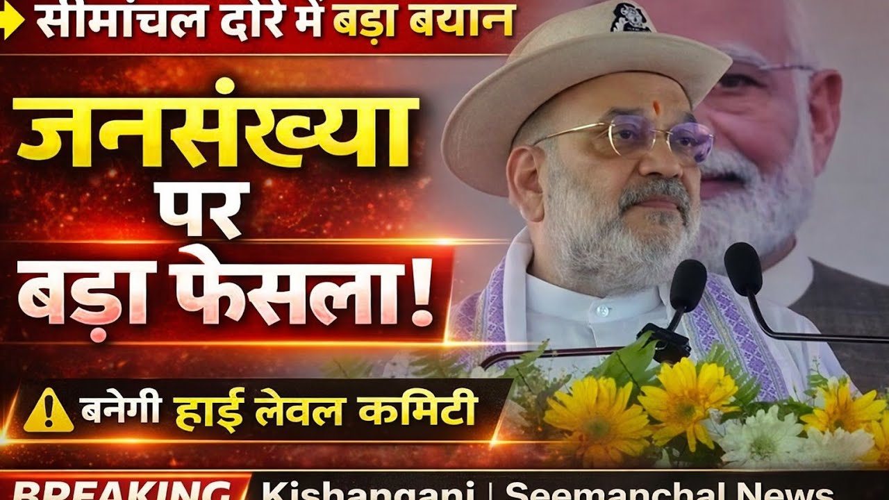 सीमांचल पहुंचे अमित शाह 🔥किशनगंज दौरे से गरमाई राजनीतिक्या बदलने वाला है पूरा समीकरण