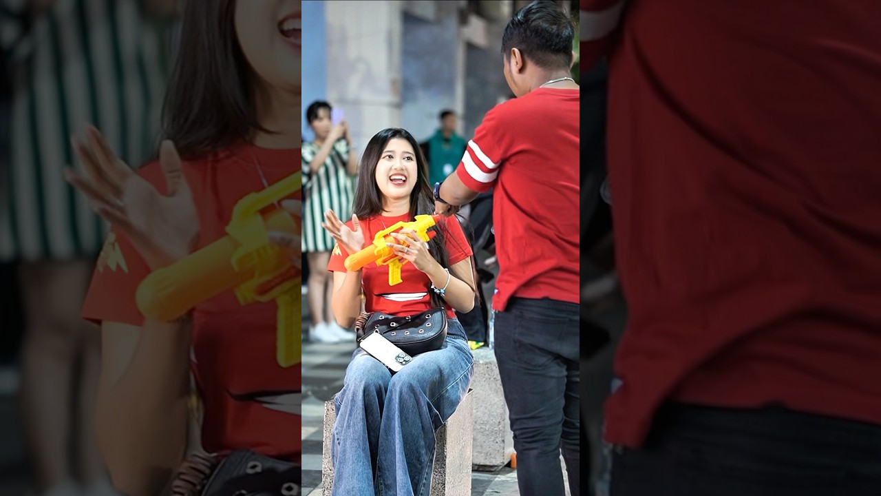 water gun prank making shocked #shorts