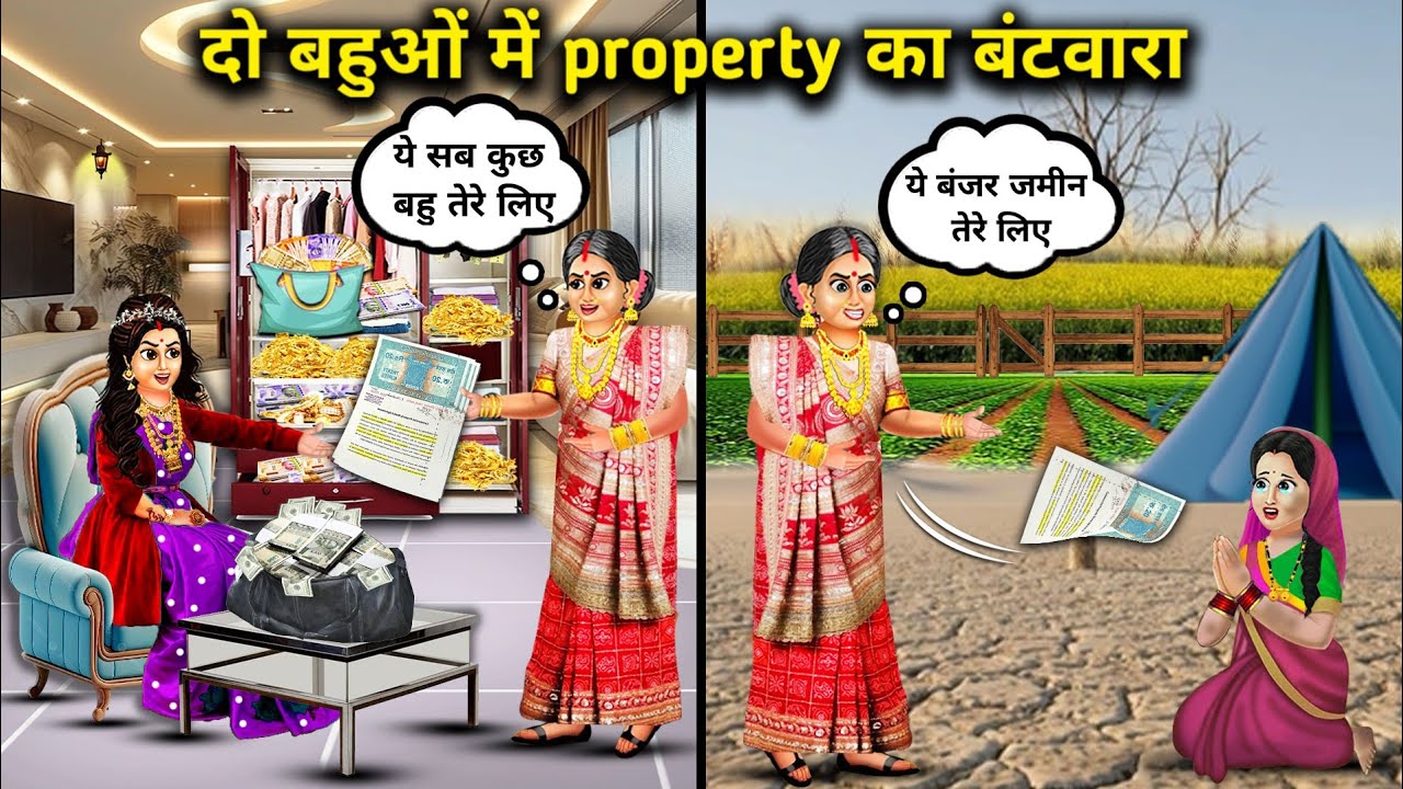सास ने किया अमीर और गरीब बहू के बीच प्रॉपर्टी का बंटवारा||Mother-in-law divided the property between