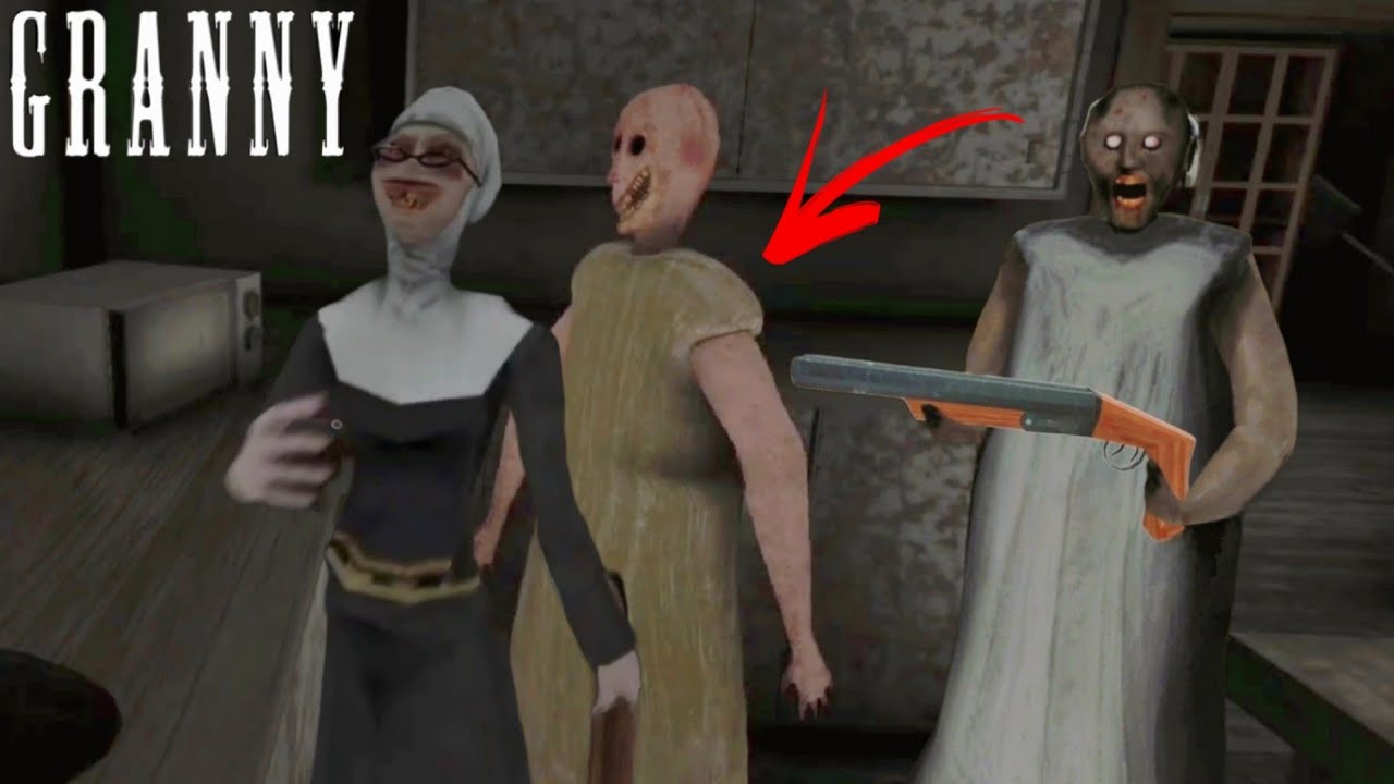 Play as Granny Remake to defeat Evil nun and Granny in Granny Mobile Update