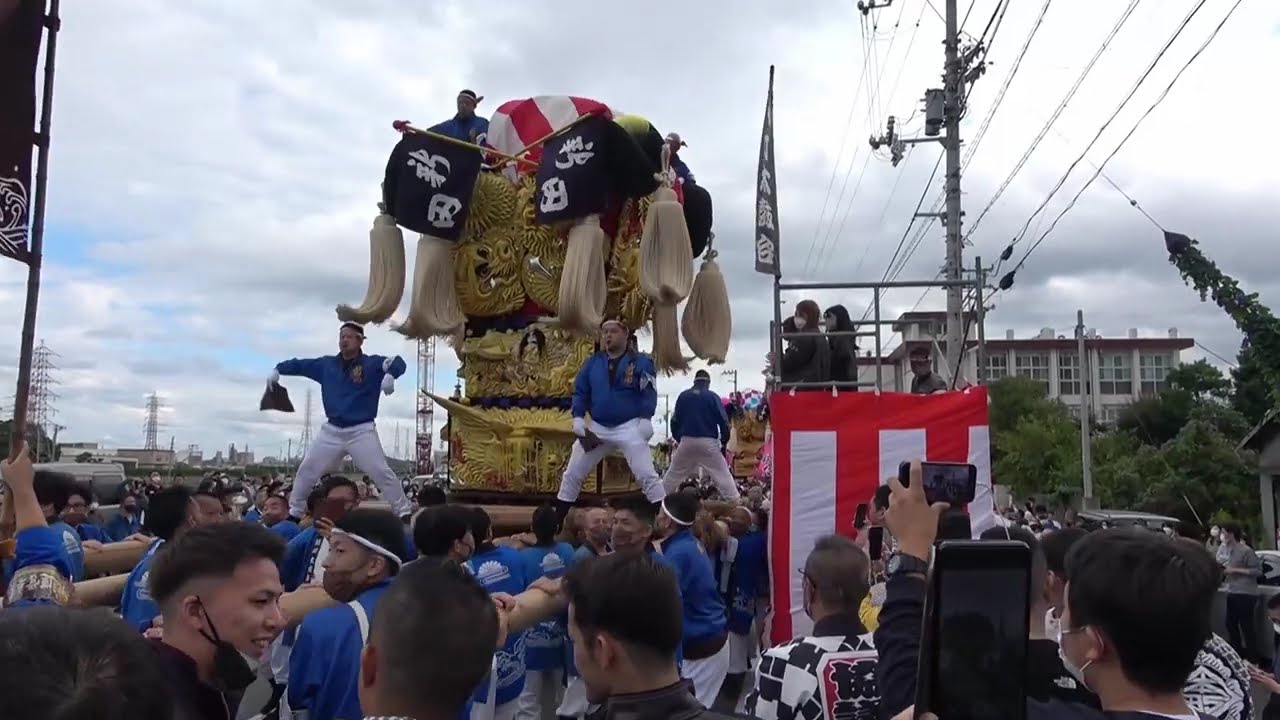 #新居浜太鼓祭り2022     船御幸　今年は、大江も中須賀も、いない！     2022年10月18日　＃新居浜太鼓祭り　＃喧嘩　＃大江太鼓台　＃中須賀太鼓台
