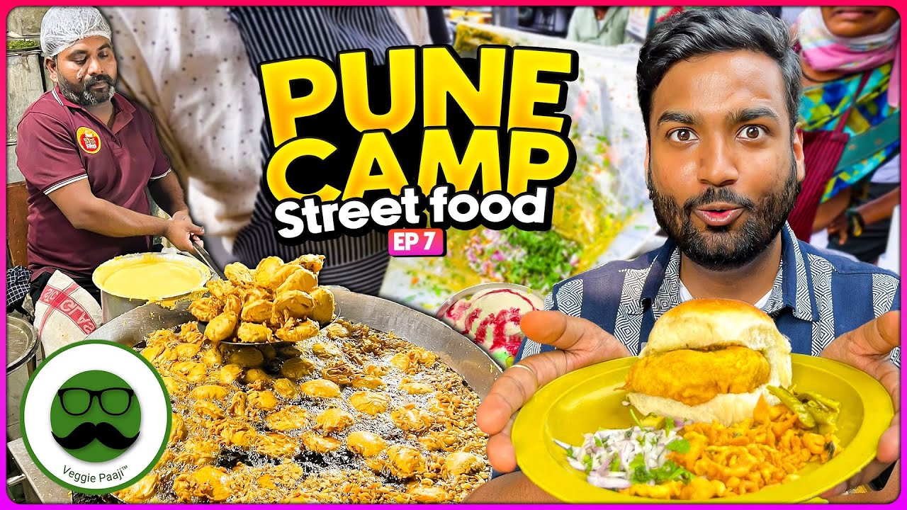 Pune Camp Street Food | Garden Vada Pav, Bhelpuri & More | Veggie Paaji