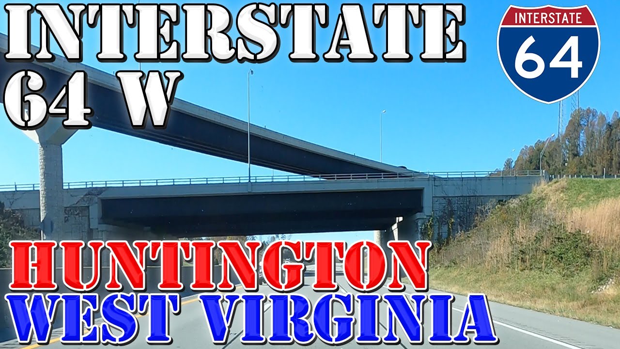 I-64 West - Charleston to Huntington - West Virginia - 4K Highway Drive