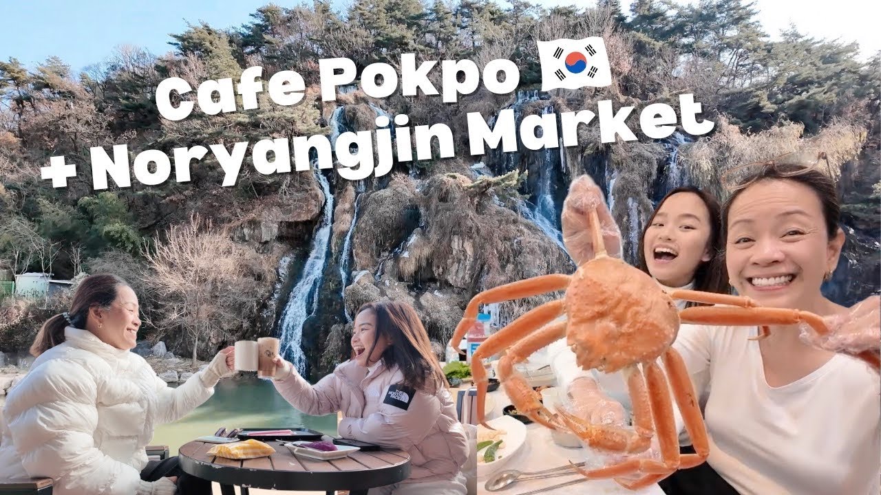 Korea Vlog: Waterfall Cafe and Noryangjin Market Tour and Paluto!   Mommy Haidee Vlogs
