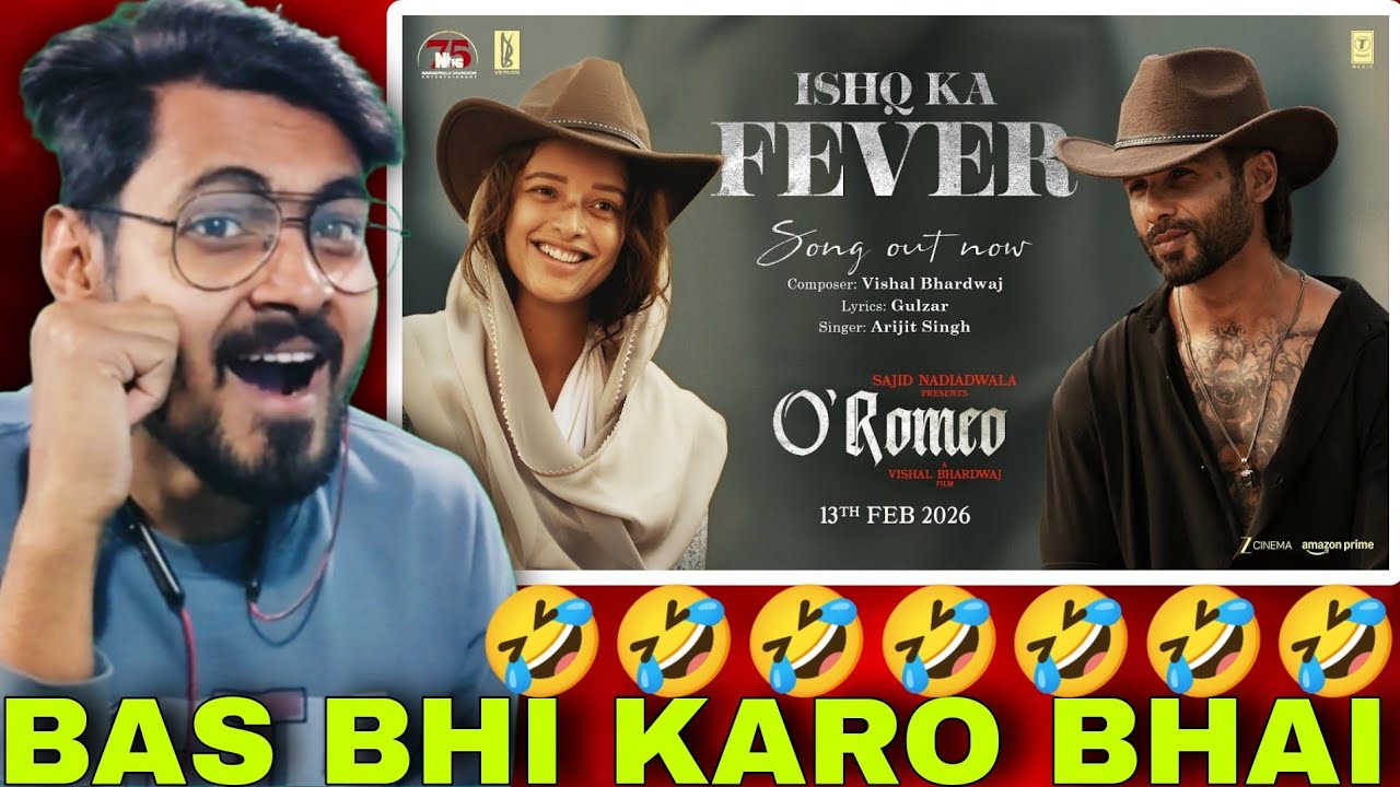 O'Romeo: Ishq Ka Fever Reaction | Shahid K, Triptii D |N | Vishal B | Gulzar | Arijit S |13th Feb