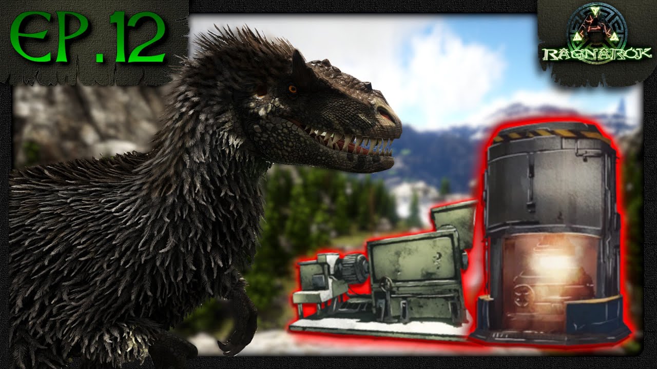 REALIZZIAMO MACCHINARI INDUSTRIALI E TAMIAMO UNO YUTIRANNO ! - Ark Ragnarok ITA - EP.12