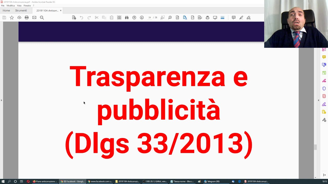 Piano anticorruzione 2019/2021 - VIDEOCOMMENTO (04/11/2019)