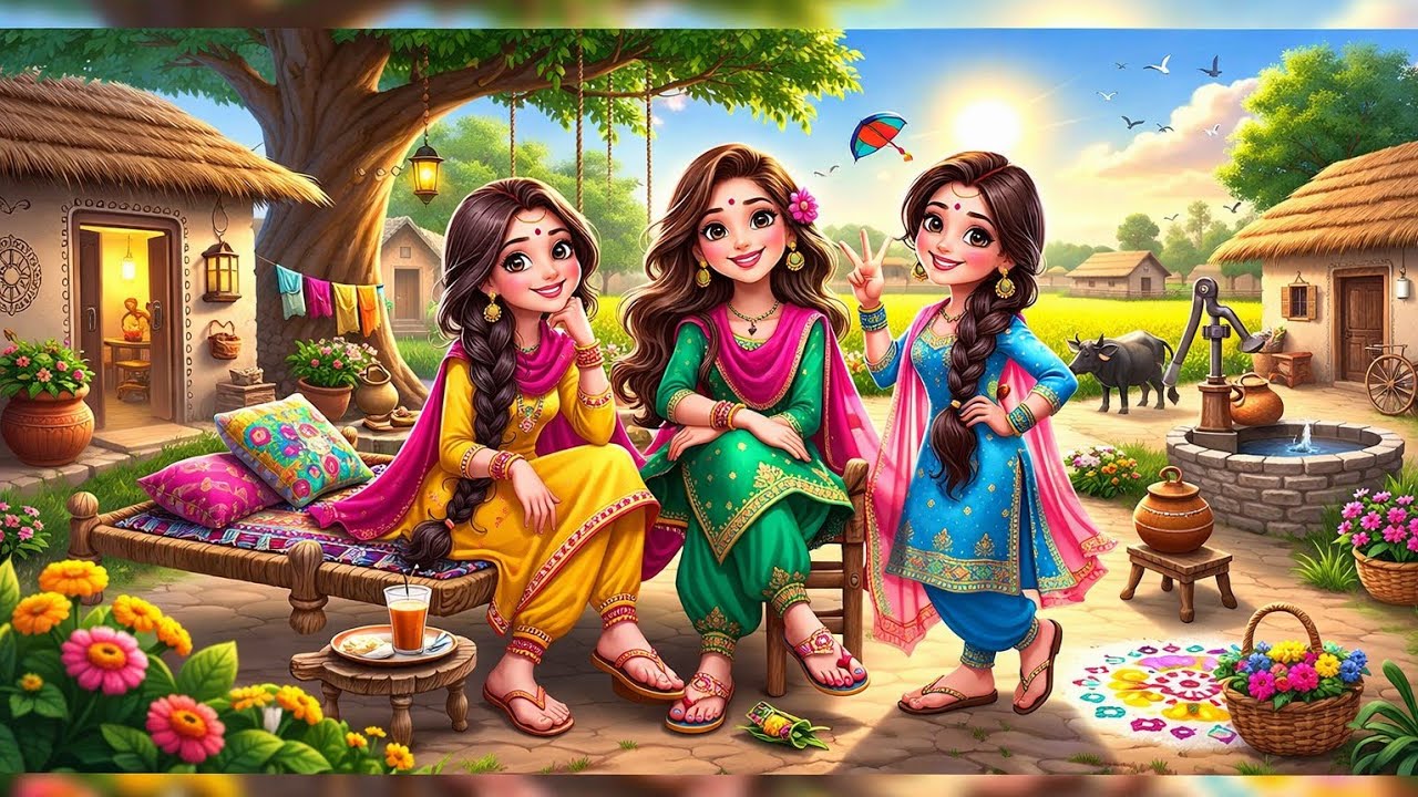 तीन बहनों का एक अनोखा घर | HINDI CARTOON कहानी |  CARTOON स्टोरी | HINDI स्टोरीज | MORAL STORY  