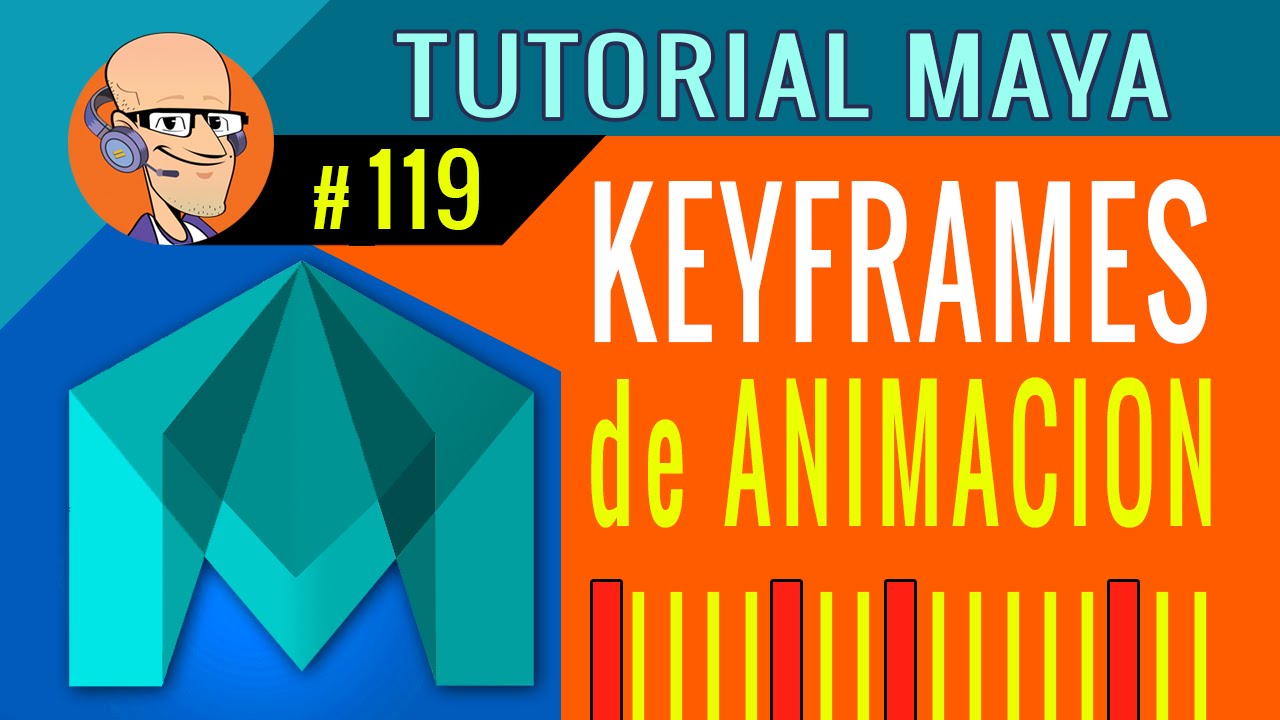 Tutorial Maya 2016 - ¿Cómo crear Keyframes, Claves, Llaves de Animación? #119 (en español)