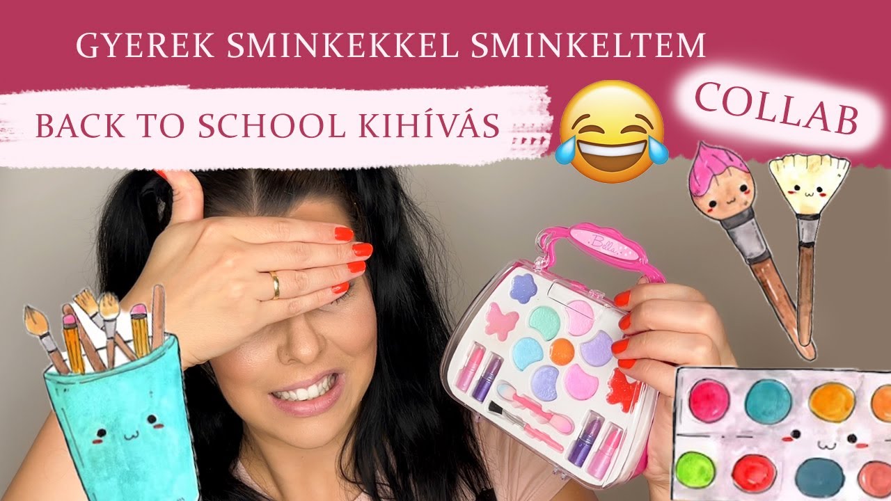 GYEREK SMINKEKKEL SMINKELTEM - Back to School Kihívás (Collab)