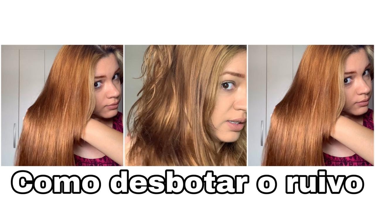 Como desbotar o ruivo do cabelo ?
