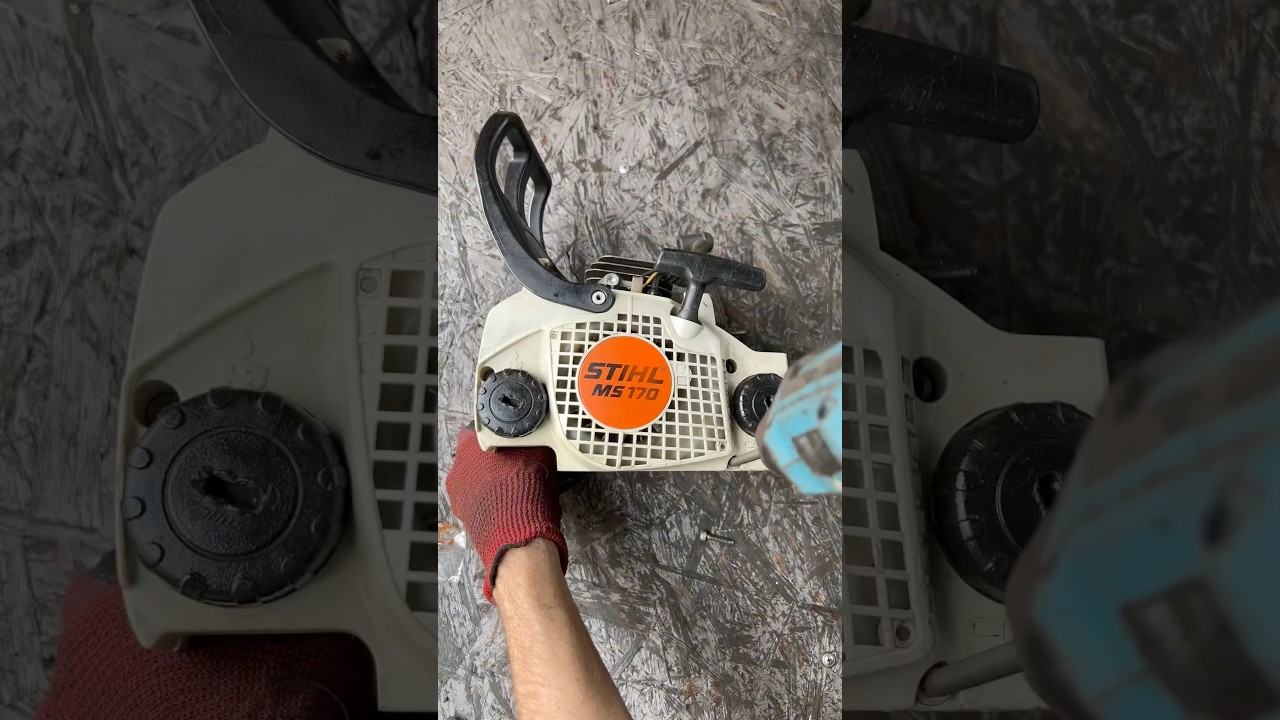 Ремонт бензопилы Stihl MS 170/180 (плавают обороты, замена поршня и сальников коленвала) (часть 6)
