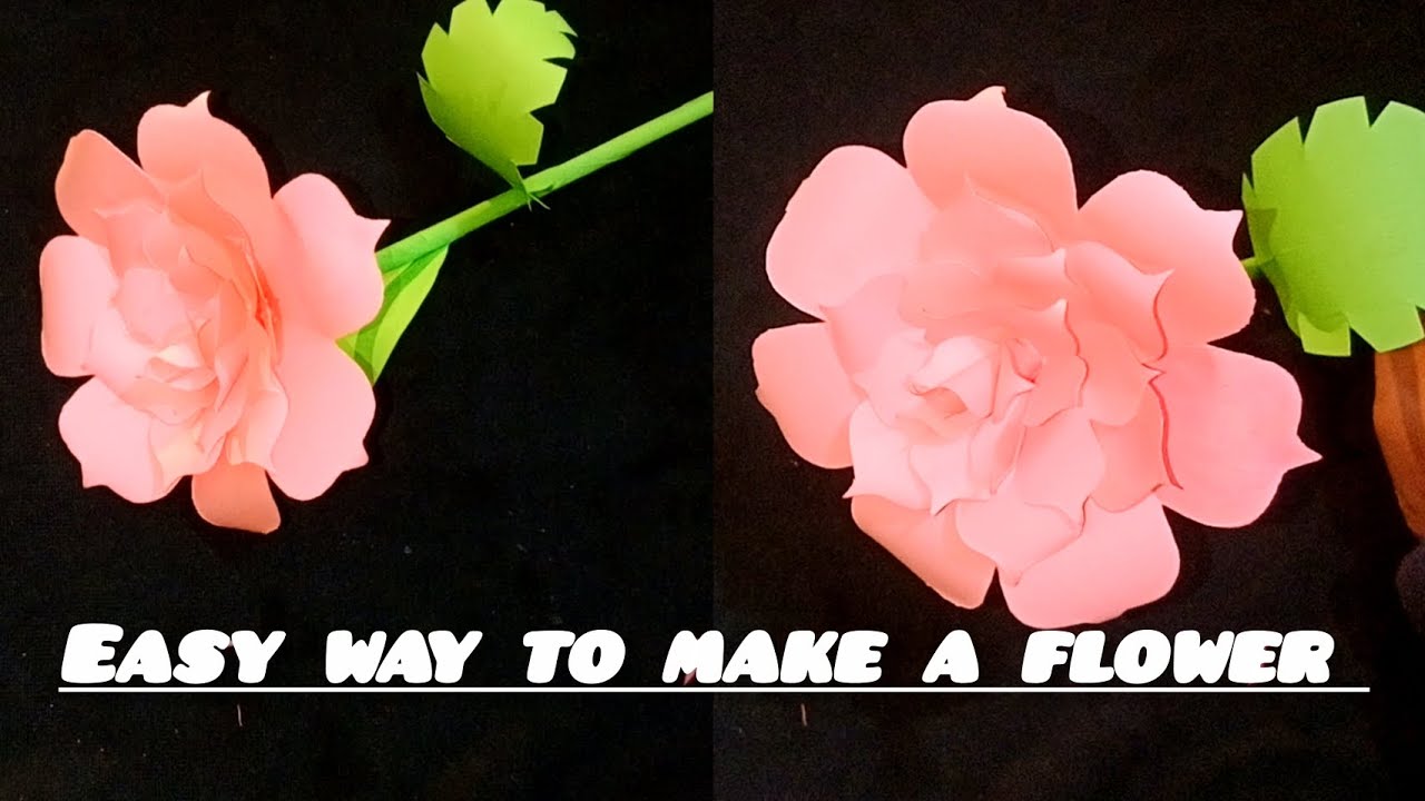 How to make rose flower #viralvideo #diy #artandcraft #papercraft #art with zaryal#inshot #artscraft