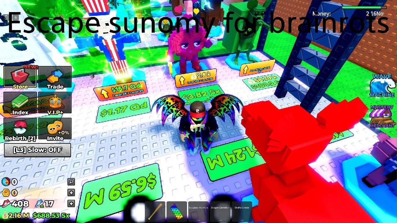 Escape sunomy for brainrots