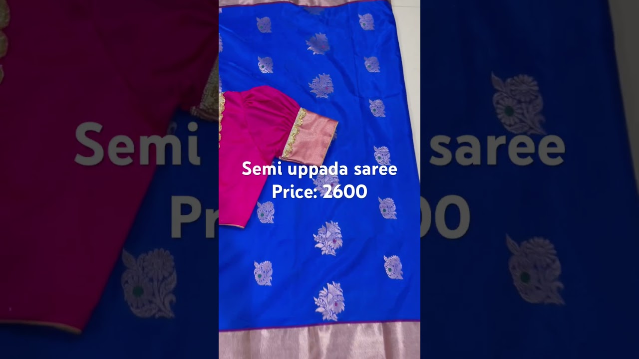 Semi uppada saree,price:2600 Reach us on: 9398932166