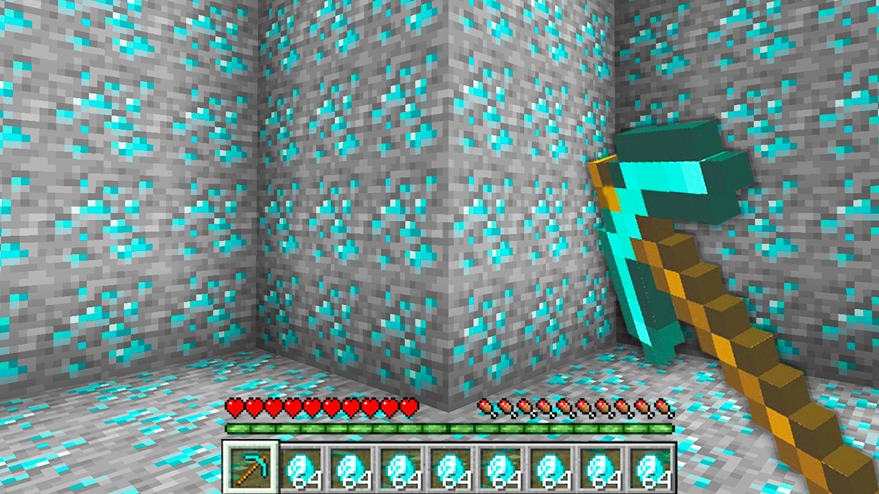 Minecraft: FALLING PICKAXE Chaos!