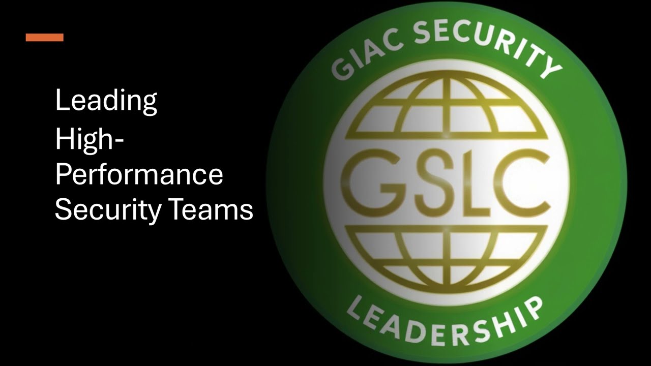 Leading High Performance Security Teams