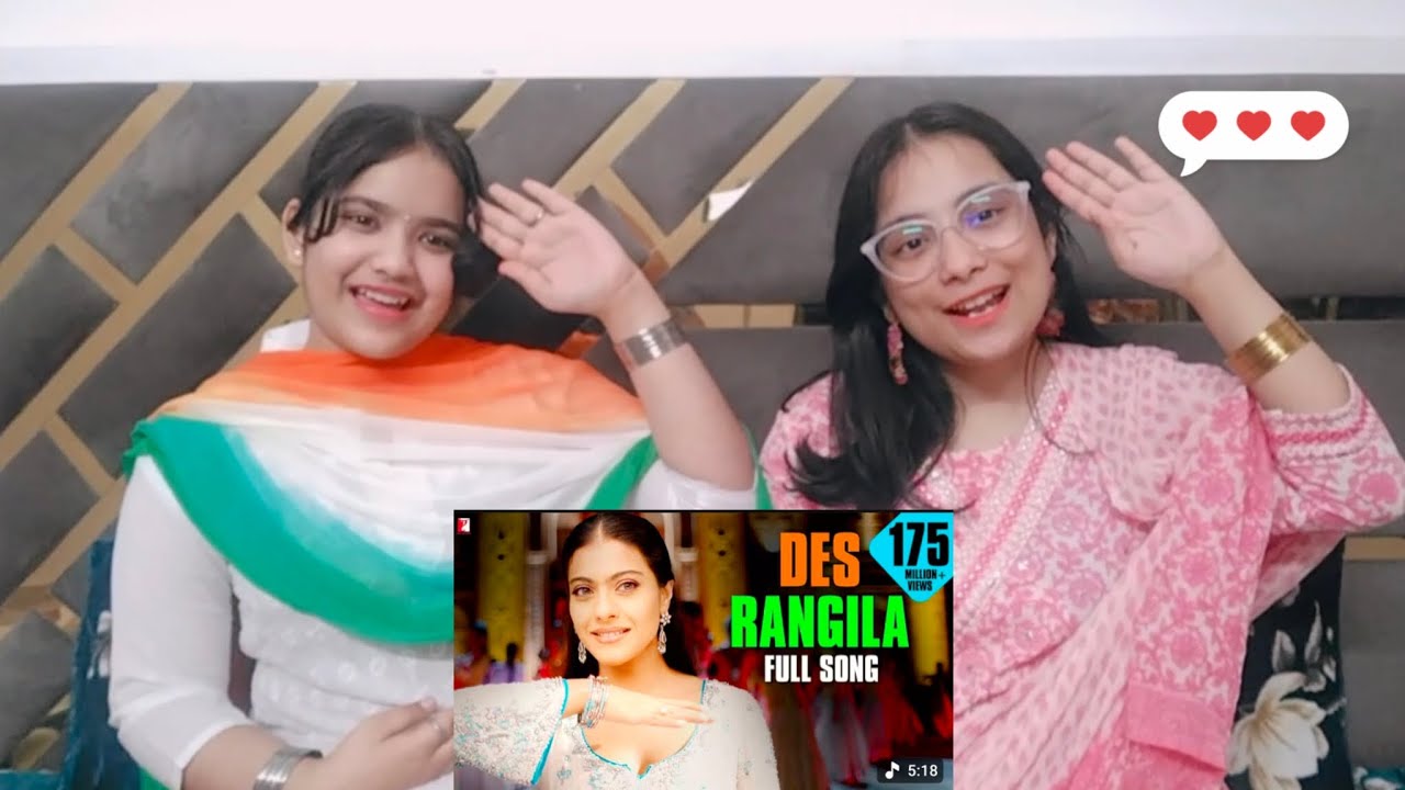 ( Republic day special🇮🇳) first time reacting to Des Rangila |Full Song |Fanaa |