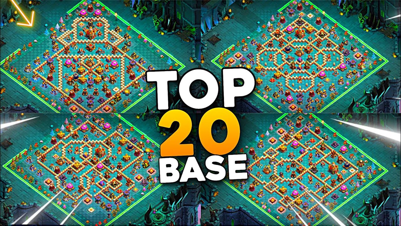 TOP 20 ONLY AND 2 STAR PUSH WAR ESL BASE LINK | TH16 ANTI 3 STAR BASE LINK | WAR BASE TH16