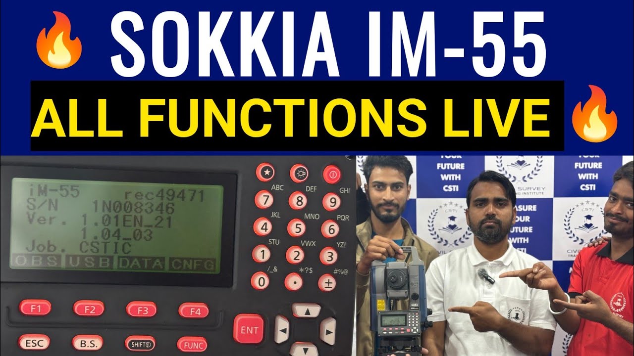 Sokkia Total Station All Functions Explained 🔥 | Complete Survey Training in Hindi