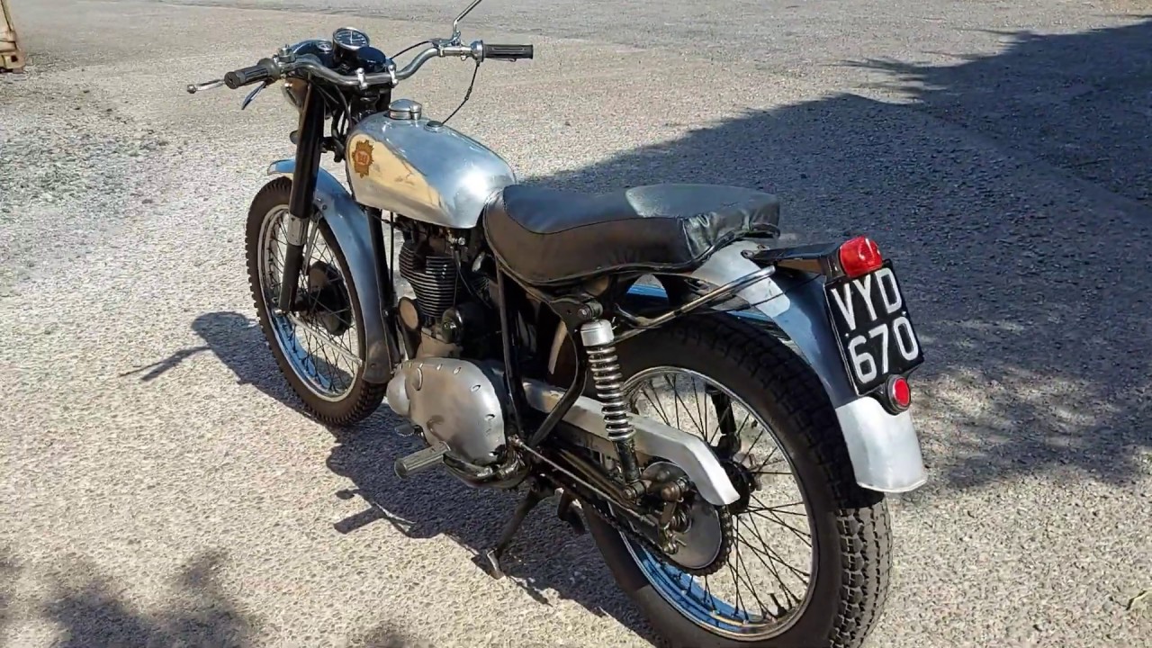 1956 BSA B32 COMPETITION FOR SALE. WALK ROUND AND START UP
