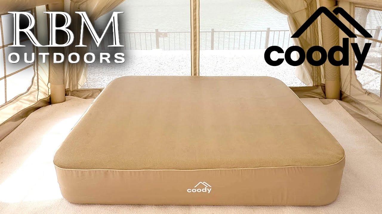 Распаковка, сборка и обзор надувного кемпингового матраса COODY LUXURY от RBM Outdoors.