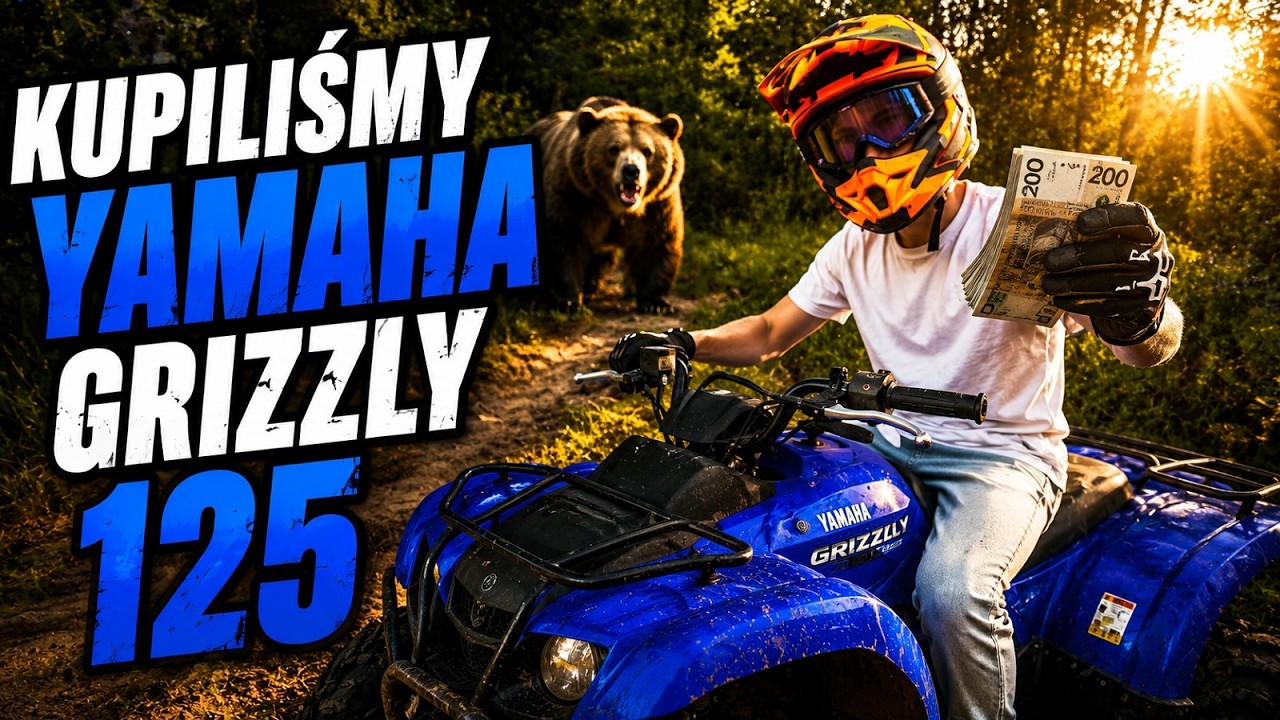 Nowy quad i Młody zepsuł w 15min - Rozwalił mi Can Ama - Yamaha Grizzly 125