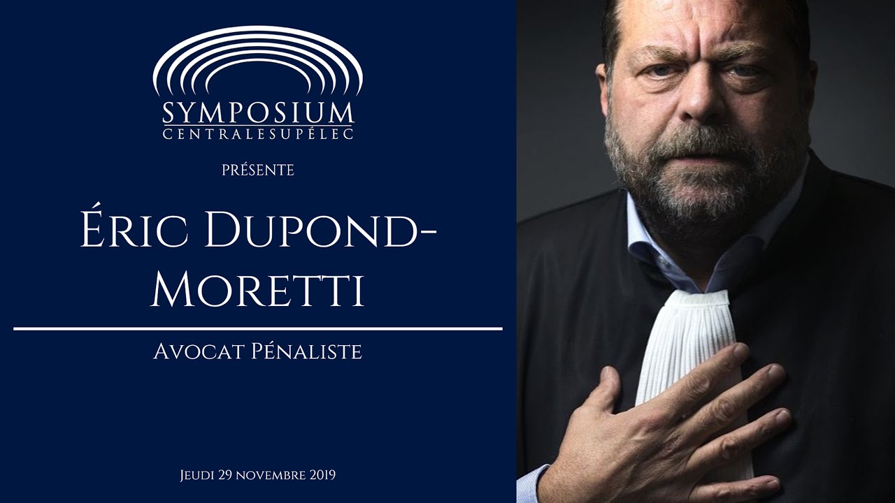 Éric Dupond-Moretti à Symposium CentraleSupélec