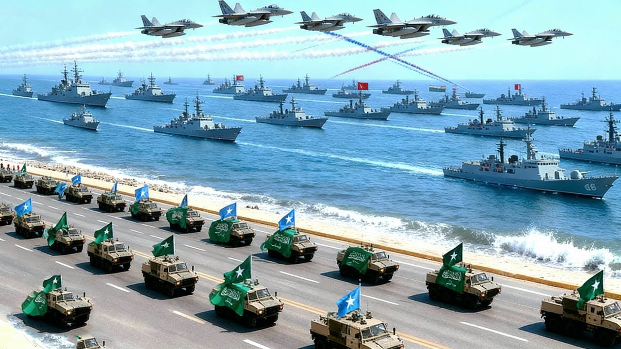 DEG DEG Waraysi Awooda Militaryga Yaabka Sucuudiga iyo Pakistan oo Hada Hareereyey Berbera & Bosaaso