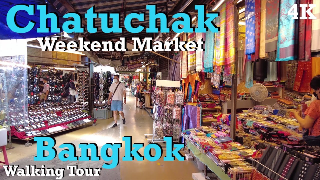 Walking Tour Bangkok, Thailand  -  Chatuchak Weekend Market