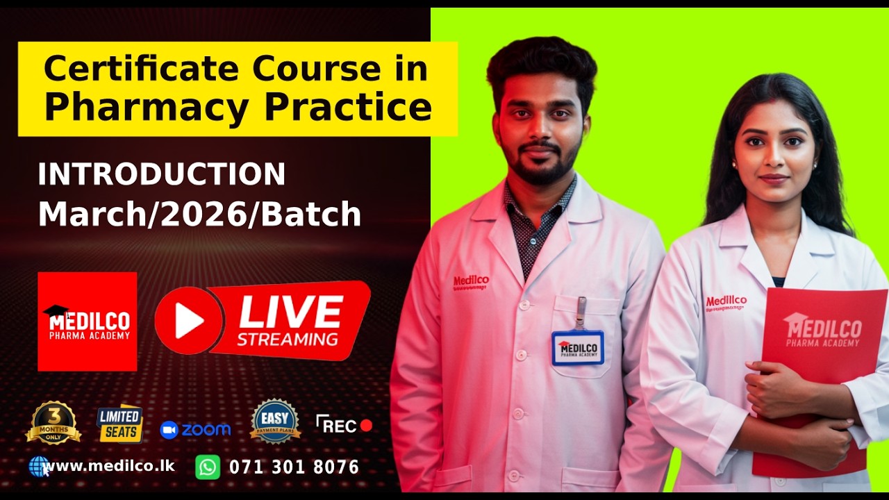 🔴 Introduction - March/2026 Intake - Certificate Course in Pharmacy Practice