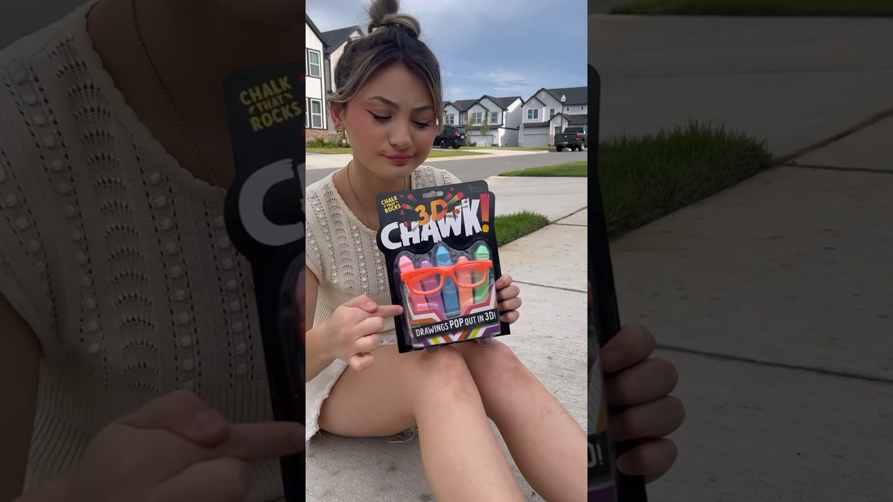 3D Chalk Kit! Put to the test! 🎨🖌️ #art #chalk #chalkart
