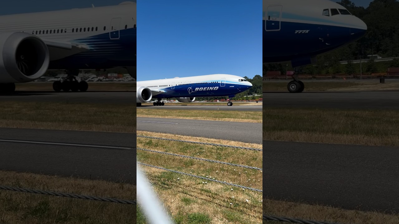 Boeing 777-9 N779XW Taxi at Boeing Field