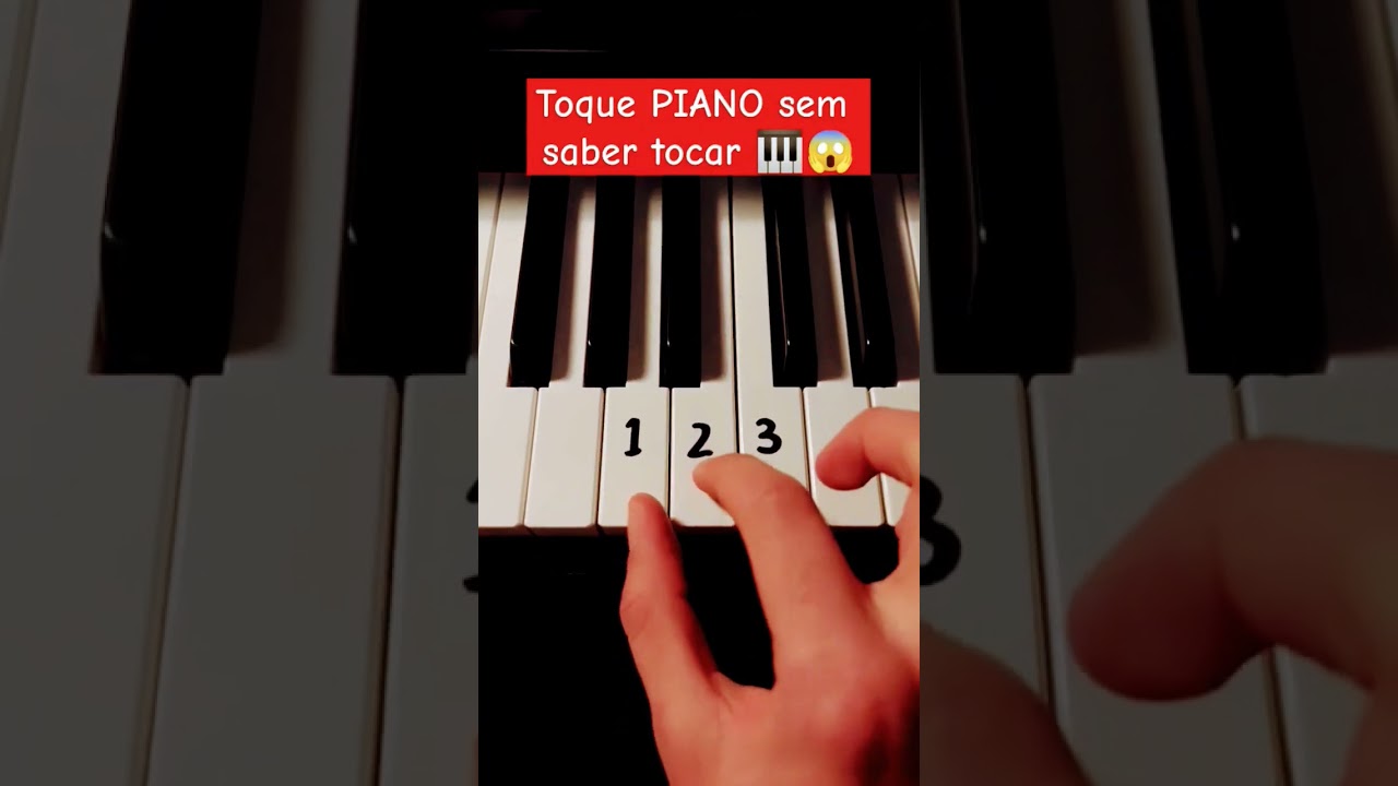 Toque PIANO sem Saber Tocar 