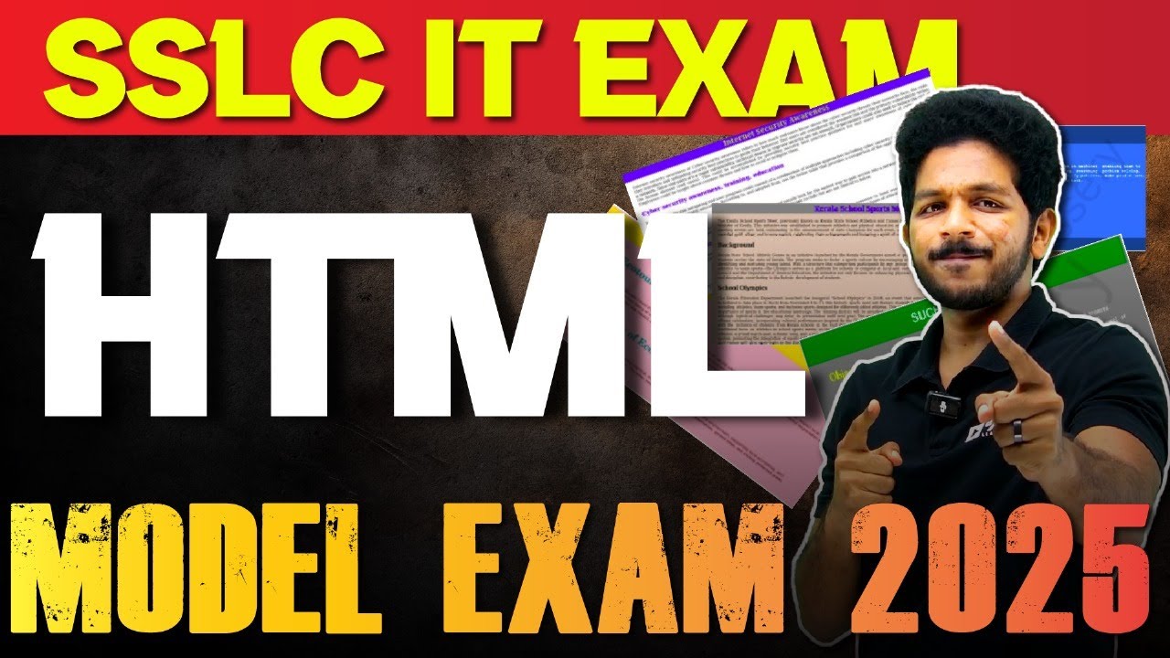 SSLC IT MODEL EXAM 2025 ACTIVITIES | HTML | EXAM WINNER SSLC