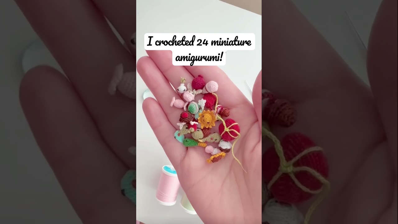 Tiny miniature crochet amigurumi! 