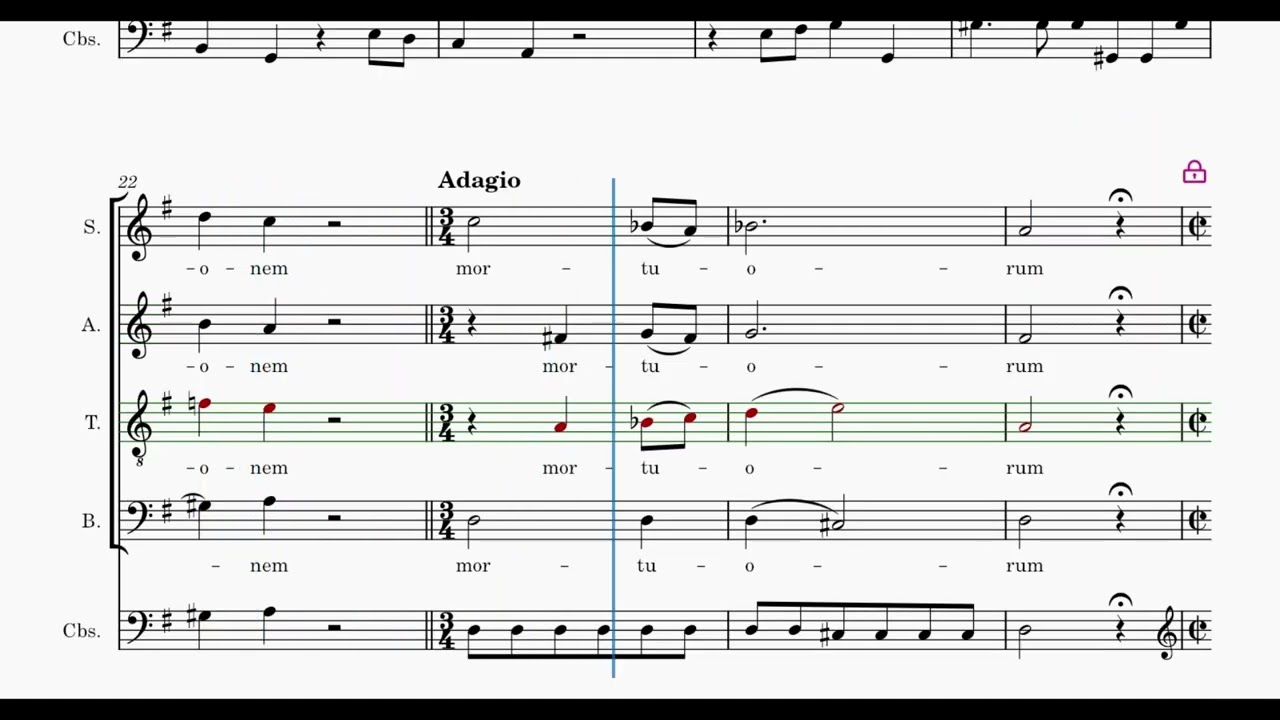 Mozart: KV 49 - Credo (4/4) (compases 171-225) (Tenor - Guía Audiovisual)