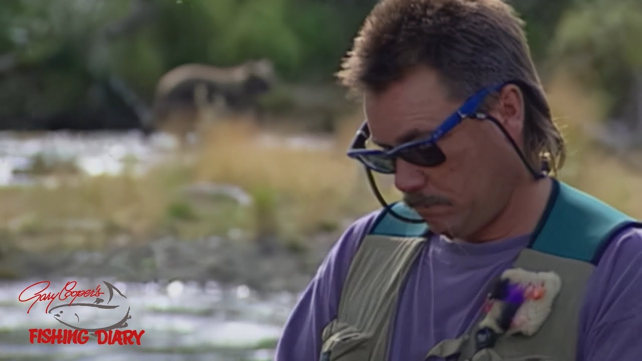 Fly fishing with Alaskan Katmai brown bears