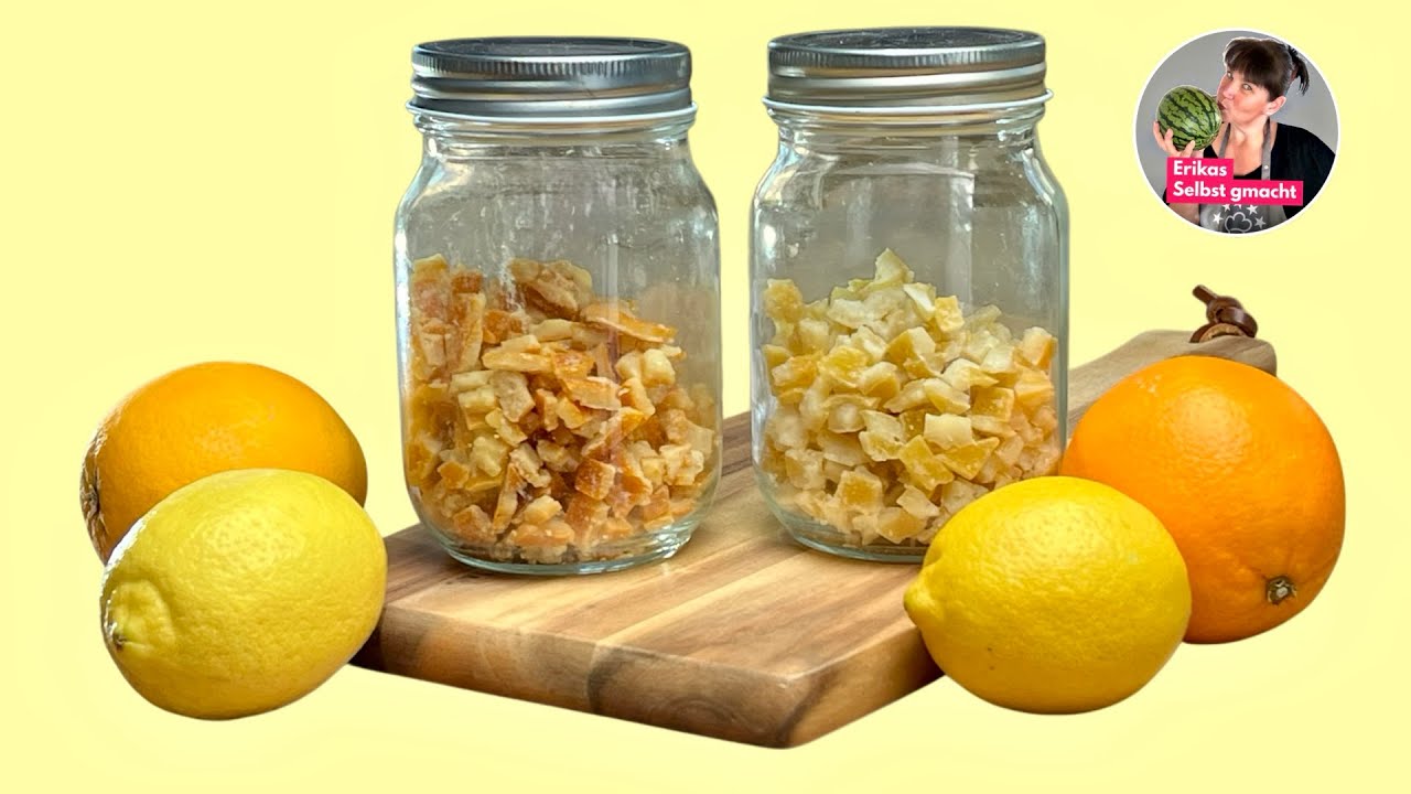 🍋🍊 Zitronat & Orangeat: Zuckerfrei oder Zucker? So machst du es selbst!