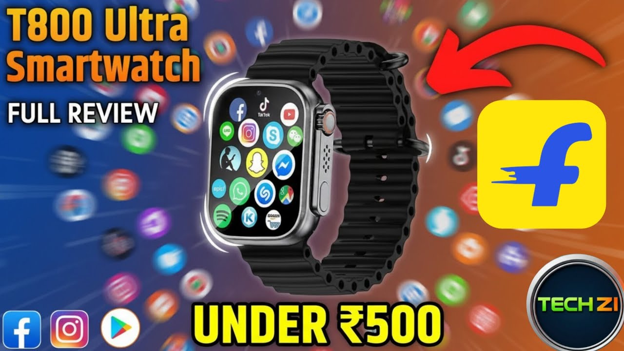 T800 Ultra Smart Watch Unboxing 2025 |T800 Ultra Smart Watch Review | T800 me games kaise khele