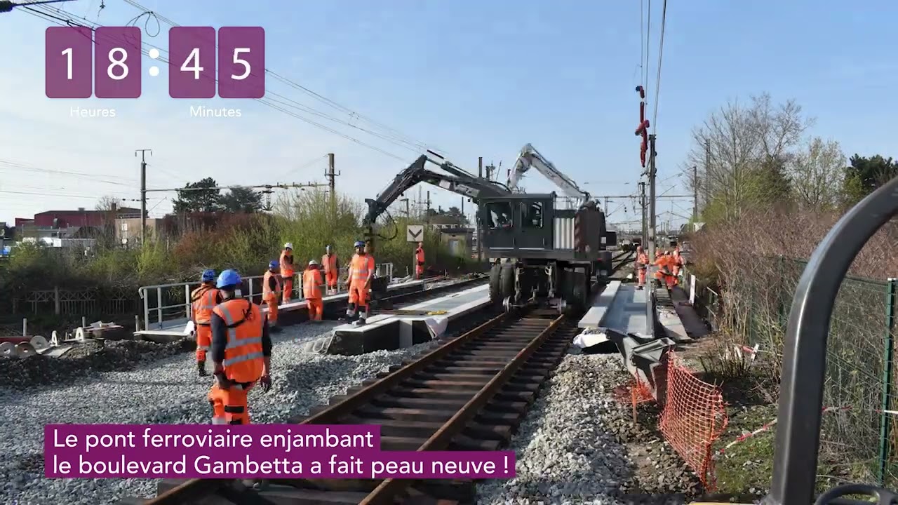 En 2023, le pont ferroviaire boulevard Gambetta à Tergnier fait peau neuve !