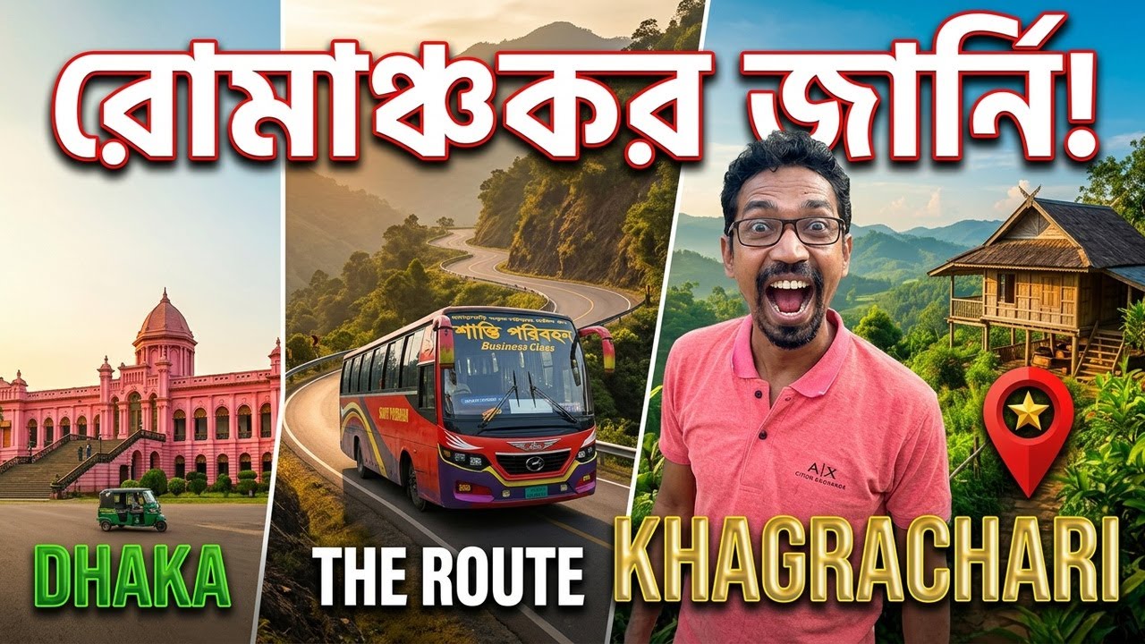 Discover the FASTEST Way to Travel from Dhaka to Khagrachari in Just 7 Hours