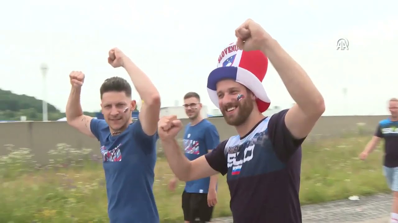Fans converge on Munich stadium for Euro 2024 Slovenia-Serbia clash
