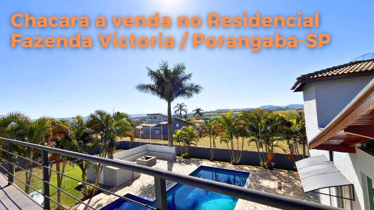 Chacara no Residencial Fazenda Victoria Porangaba / SP . 4 dorms(2 suítes)/Sauna completa