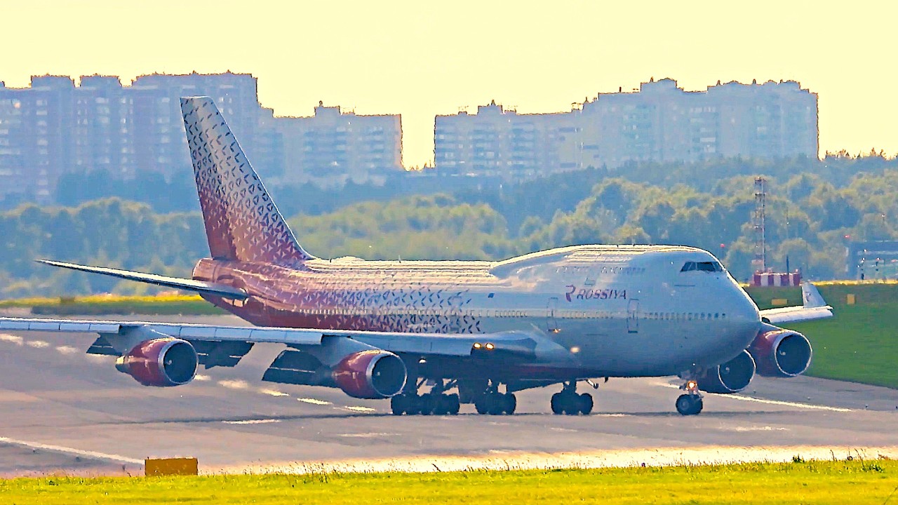 Боинг 747 - Такую посадку нельзя пропустить. Полное видео без обрезки