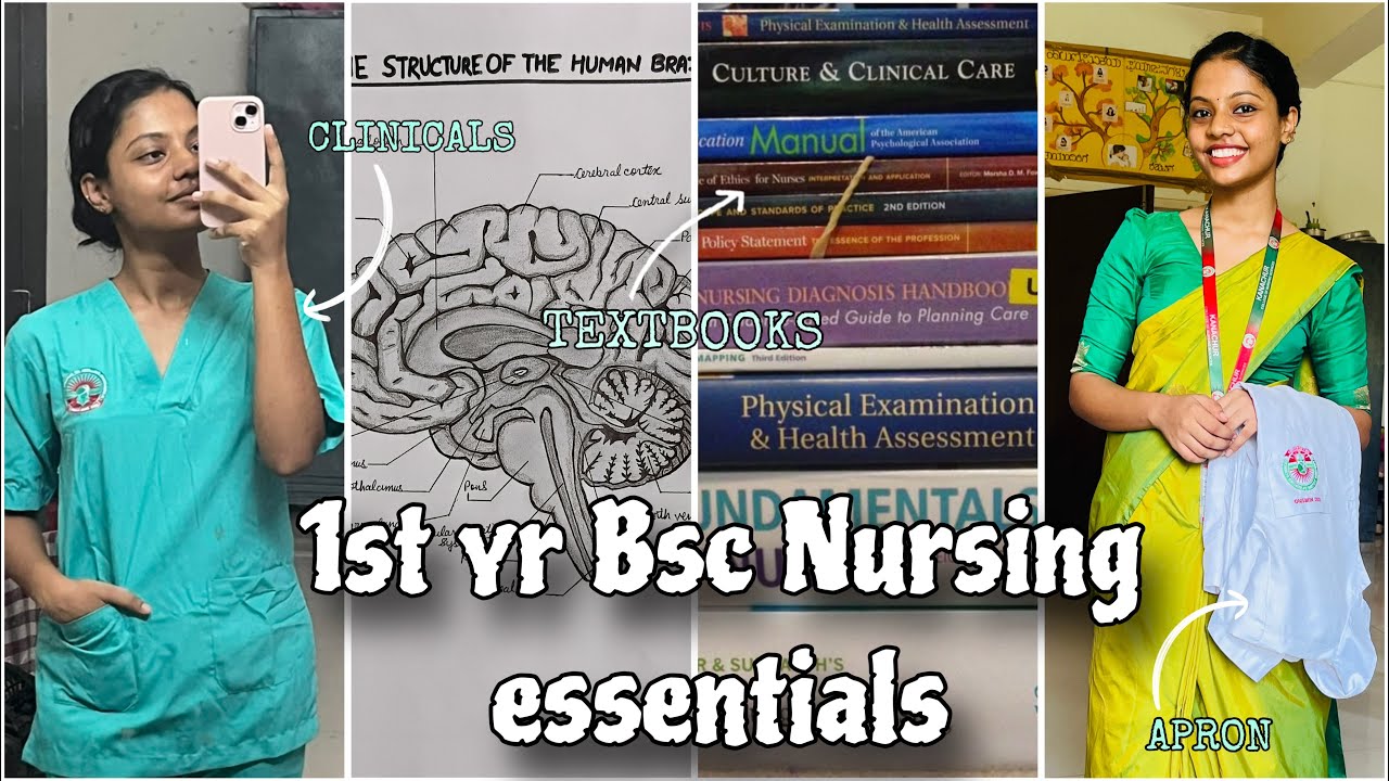 BSC NURSING 1st YR ESSENTIALS 👩‍⚕️| semester batch | Textbook, pocket articles