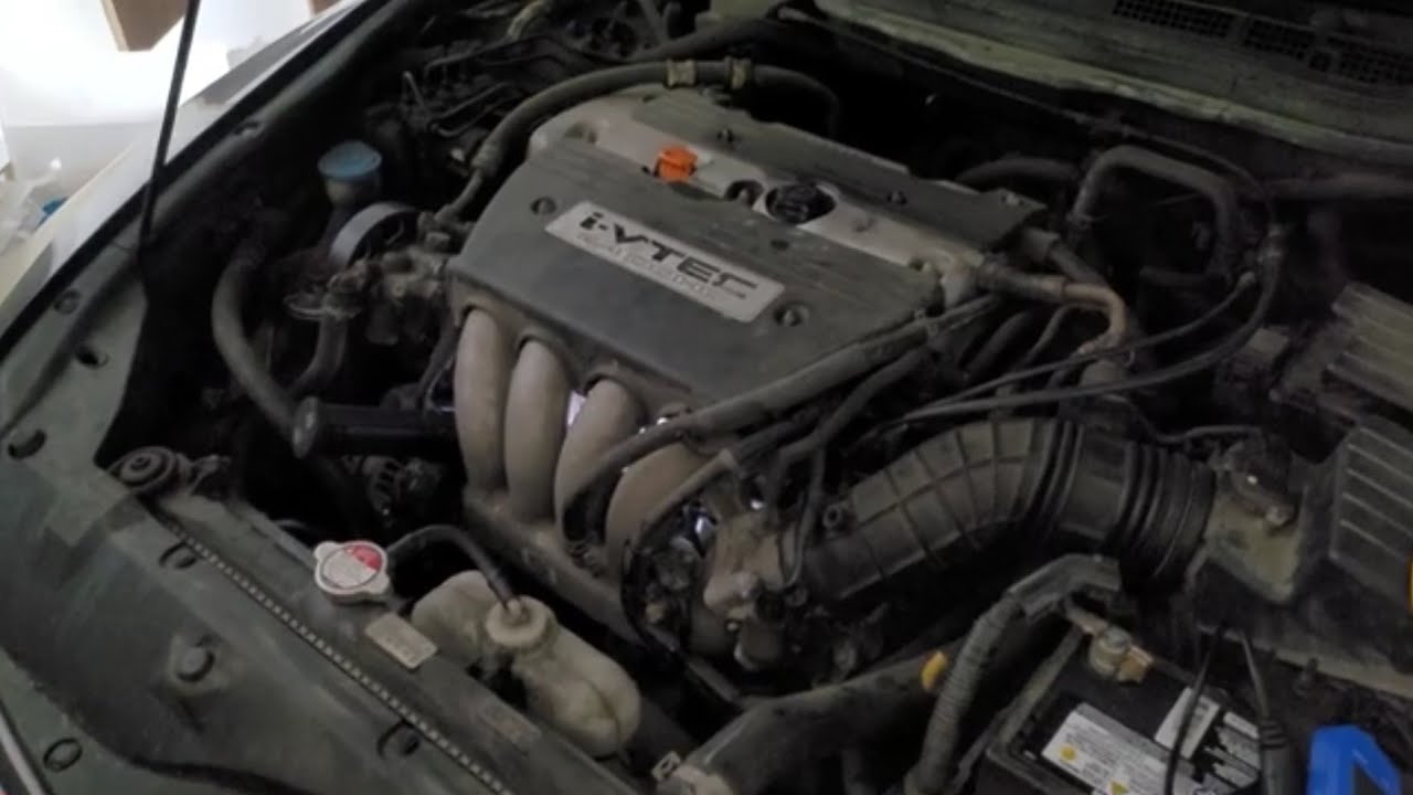 Простой способ замены датчика детонации Honda Accord 2005, код P0325