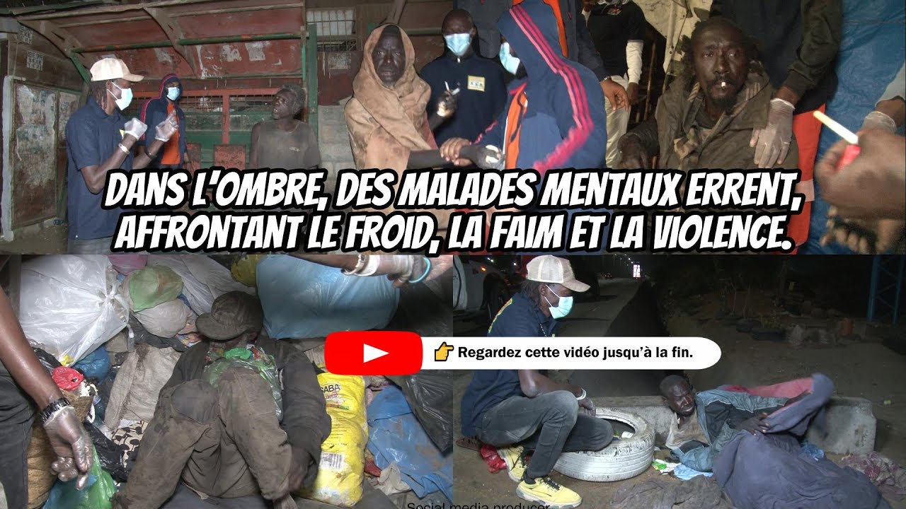 Dans l’ombre, des malades mentaux errent, affrontant le froid, la faim et la violence.