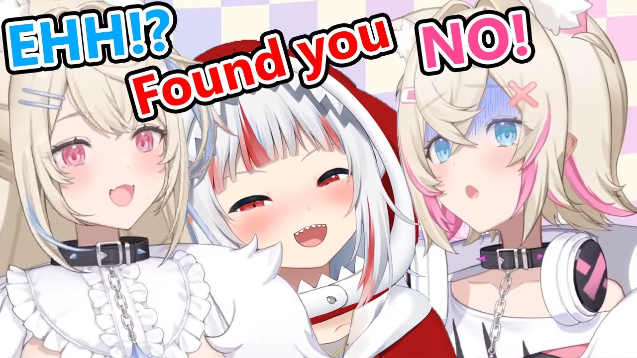 FuwaMoco you can't hide from Gura, she can smell your fear